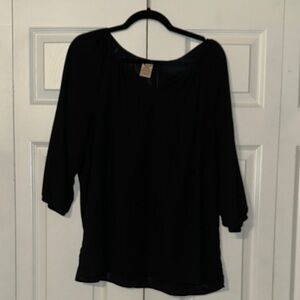Elegant Black Women's Top